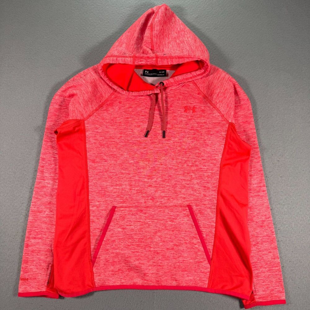 Under Armour Storm Coldgear Hoodie Sweatshirt Womens Medium‎ Loose Orange Active
